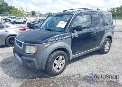 2003 Honda Element Ex from USA, damaged, VIN 5J6YH28543L013063